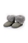 Monnalisa Boot With Rhinestones In Grey