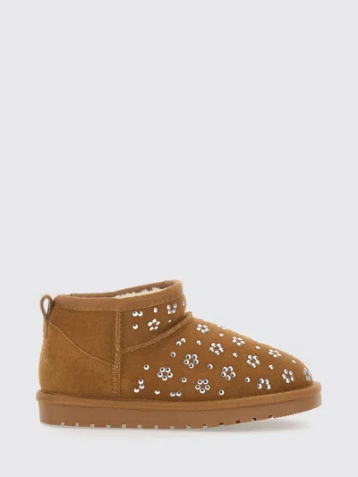 Monnalisa Shoes Kids Color Beige In Brown