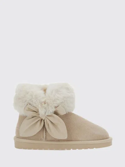 Monnalisa Shoes Kids Color Beige In Brown