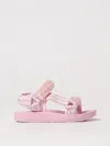 Monnalisa Rhinestone-embellished Sandals In Pink