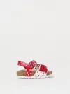 Monnalisa Gepunktete Sandalen Mit Schleife In Rot