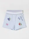 Monnalisa Shorts Aus Baumwollfleece In Grau