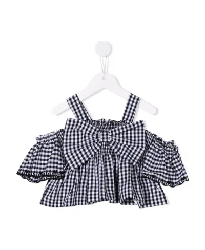 Monnalisa Short-sleeved Blouse In White