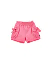 Monnalisa Batavia Fabric Shorts In Sachet Pink