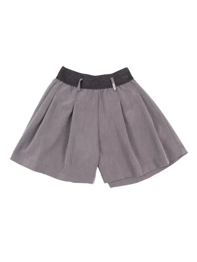 Monnalisa Kids' Shorts In Gray
