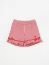 Monnalisa Striped Shorts In Red