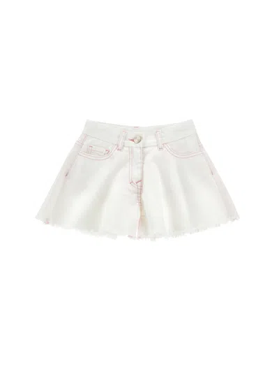 Monnalisa Kids'   Shorts With Embroidered Palms In Green