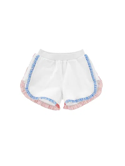 Monnalisa Kids'   Shorts With Ruffles In White
