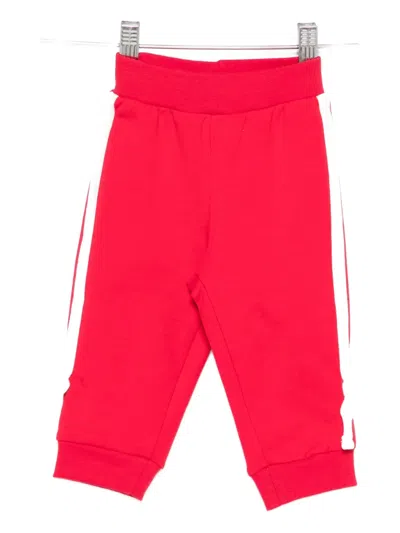 Monnalisa Babies' Side-stripe Track Pants In Red