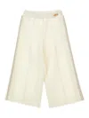 Monnalisa Side-stripe Trousers In Neutral