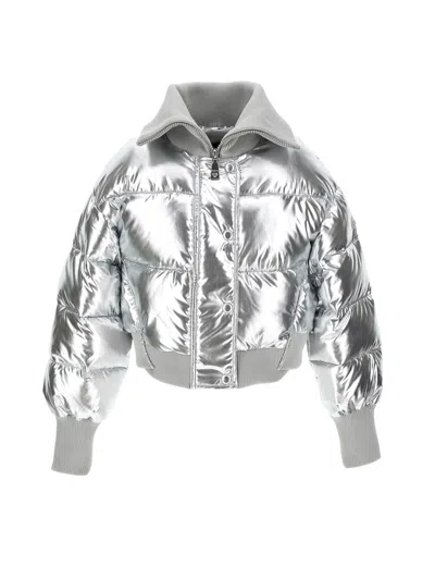 Monnalisa Kids'   Silver Bomber Jacket