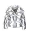 Monnalisa Silver Bomber Jacket In Silver