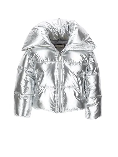Monnalisa Kids'   Silver Bomber Jacket