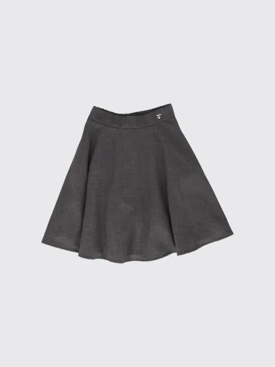 Monnalisa Skirt Kids Color Grey In Black