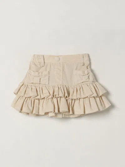 Monnalisa Babies' Skirt  Kids Color Beige In Neutral