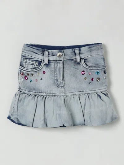 Monnalisa Skirt  Kids Color Denim In Blue