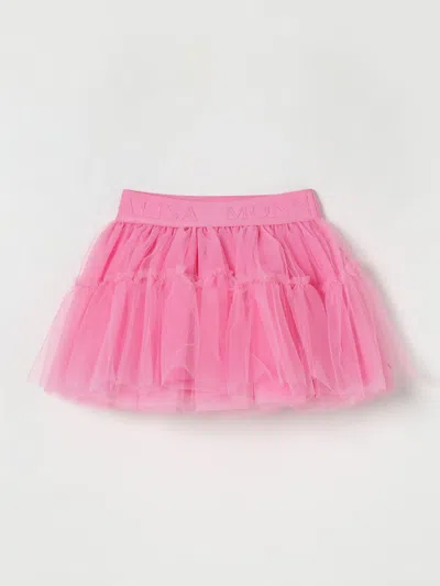 Monnalisa Skirt  Kids Color Pink In Gold