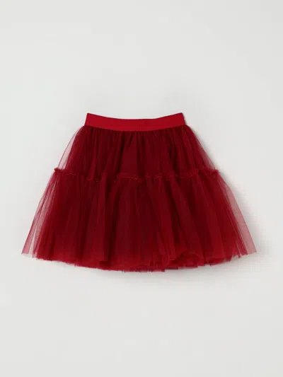 Monnalisa Skirt  Kids Color Red In Burgundy