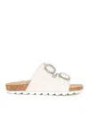 Monnalisa Glitter Slides In White
