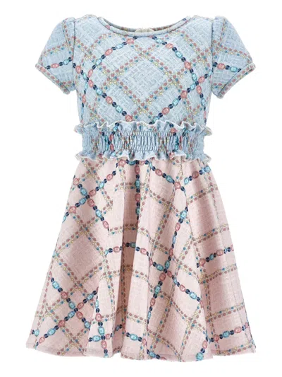 Monnalisa Smocking-detail Check Dress