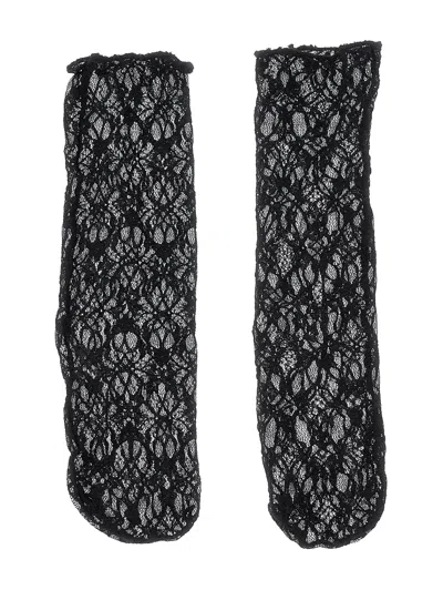 Monnalisa Kids' Socken Mit Spitze In Black