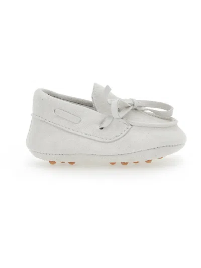 Monnalisa Kids'   Soft Bow Moccasin In White