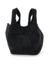 Monnalisa Soft Rhinestone Bag In Black