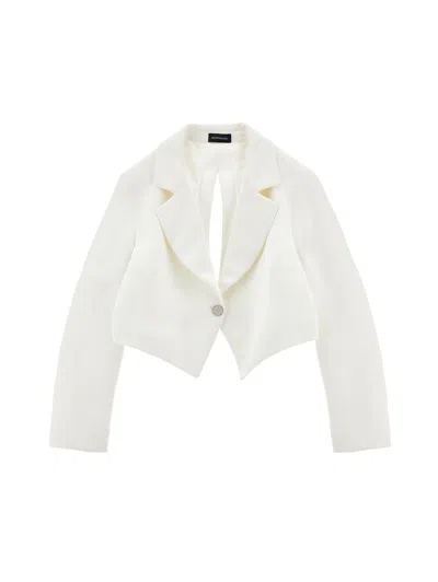 Monnalisa Kids'   Spencer With Cut Out In Neutral
