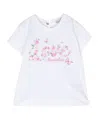 Monnalisa St. Love Rose-print Cotton T-shirt In White