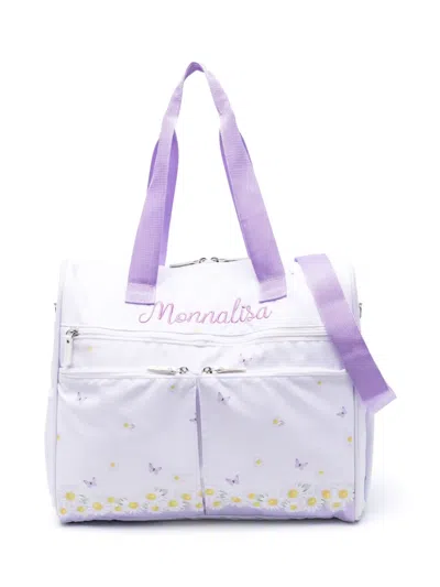 Monnalisa St. Margherite-print Changing Bag In Purple