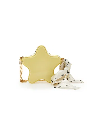 Monnalisa Kids'   Star Bag With Scarf In Gold