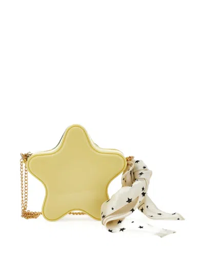 Monnalisa Star-shape Chain-strap Bag In Yellow