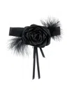 Monnalisa Stretch Coated Choker In Black
