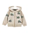 Monnalisa Stretch-cotton Embroidered Hoodie