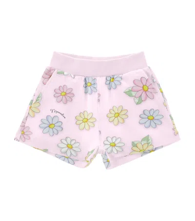Monnalisa Kids' Stretch-cotton Floral Shorts