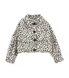 Monnalisa Jacke Aus Gabardine Mit Animal-print