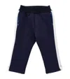 Monnalisa Two-tone Fleece Trousers In Multi