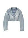 Monnalisa Stretch-jeansjacke In Stone Bleach