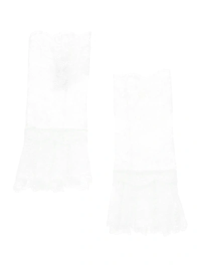 Monnalisa Kids'   Stretch Lace Sleeves In Cream