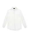 Monnalisa Stretch Poplin Shirt In Cream
