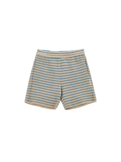 Monnalisa Kids'   Striped Jersey Shorts In Multi