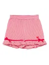 Monnalisa Striped Shorts In White
