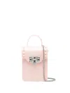 Monnalisa Studded Shoulder Bag In Pink