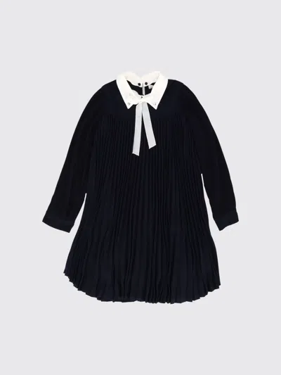 Monnalisa Suit Kids Color Blue In Black