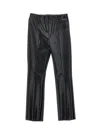 Monnalisa Super-stretch Coated Trousers In Black