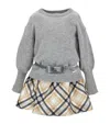 Monnalisa Tartan Mikado Dress