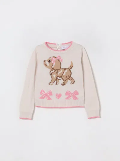 Monnalisa Babies' Sweater  Kids Color Ecru In White