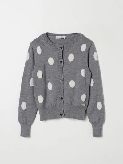 Monnalisa Sweater  Kids Color Grey In Grau