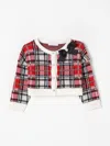Monnalisa Tartan-check Sweater In Rot