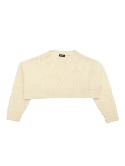 Monnalisa Kids' Sweater In White
